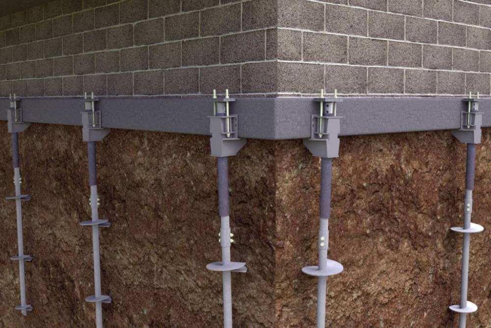 Helical Anchors - JLB Foundation Repair Services IA
