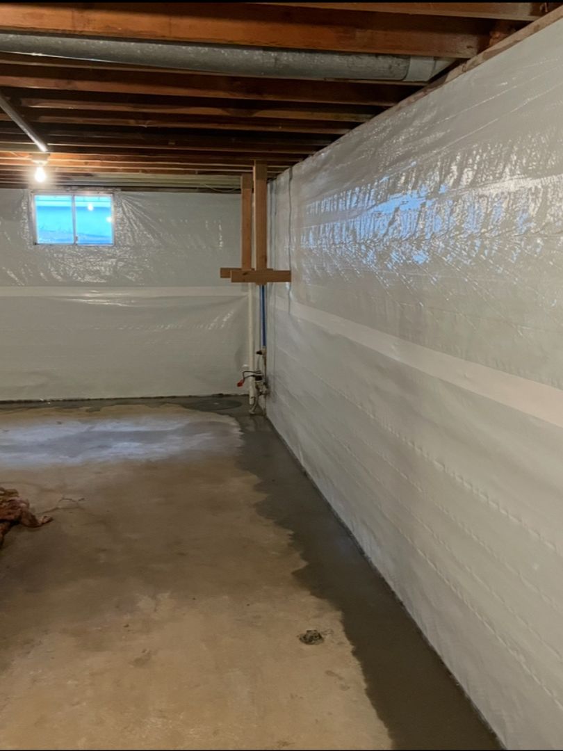 Basement waterproofing process by JLB Basement Waterproofing Services in Des Moines IA